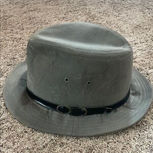 Steven Gray and Black Fedora Hat